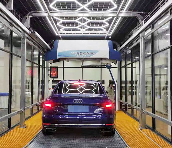 水豹單擺臂洗車(chē)機裝機案例